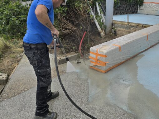 Poste d'Echange DALKIA, Béton désactivé CAF