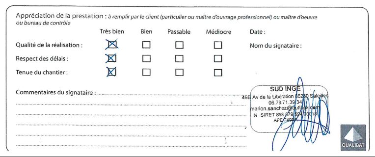 Avis SUD Ingé à Saleilles (66)